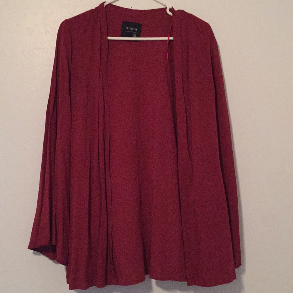 Burgundy cardigan